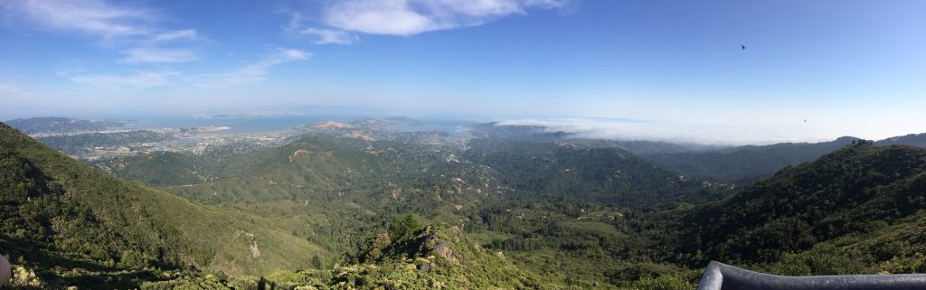 Blick vom Mt. Tamalpais auf San Francisco